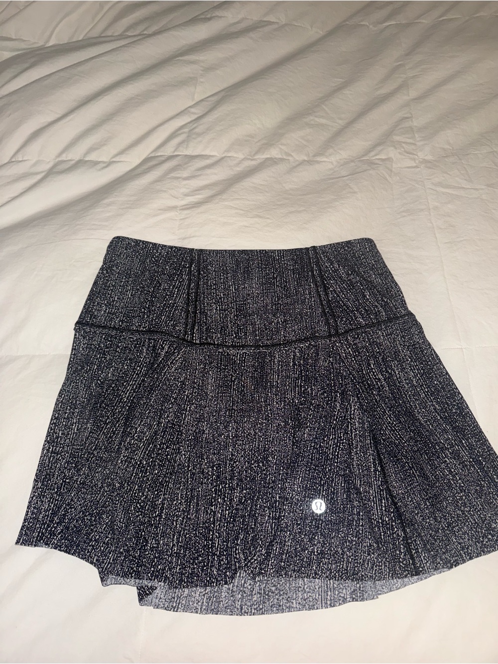lululemon athletica Black Speckle Skater Skirt